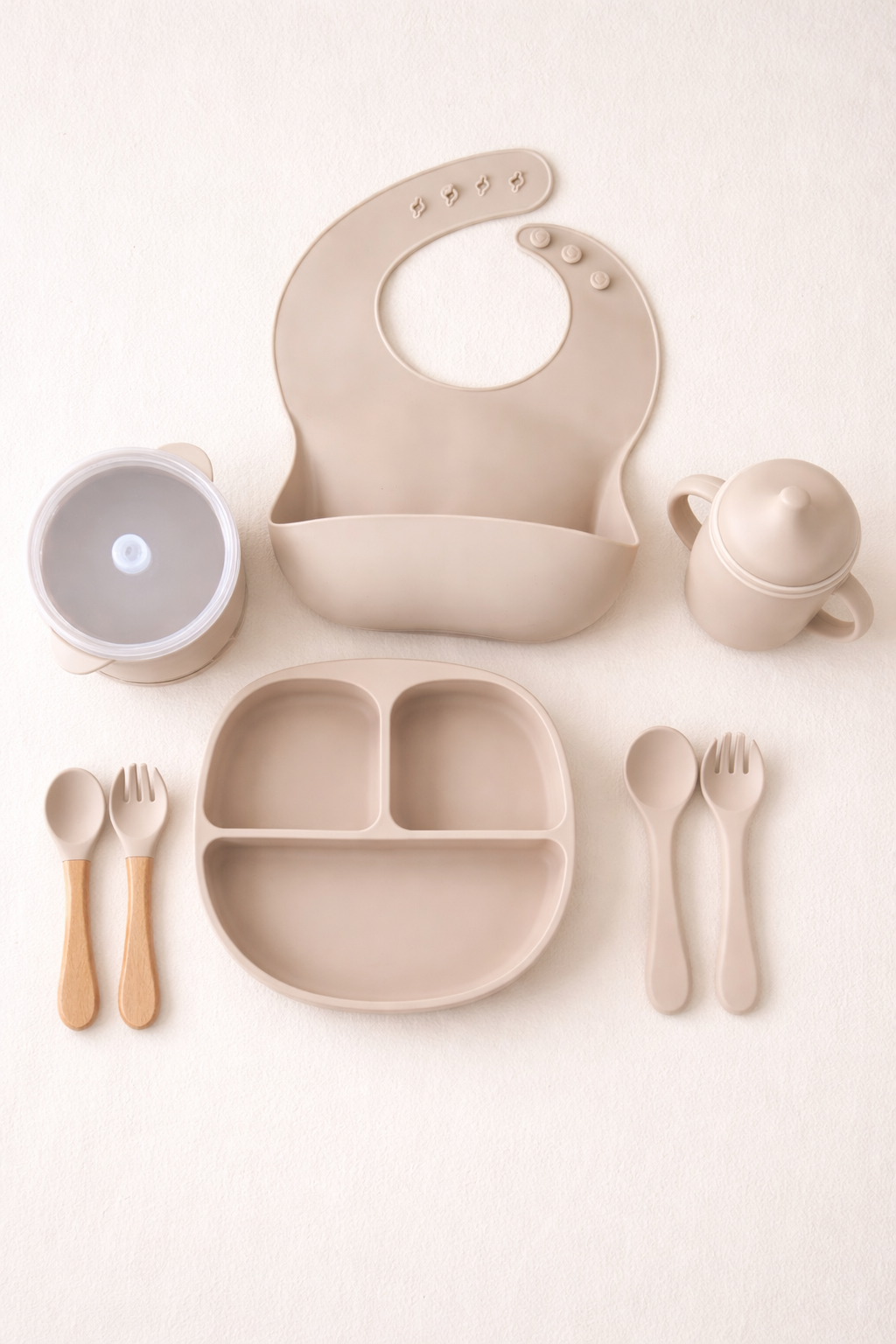 BPA Free Silicone Baby Feeding Set